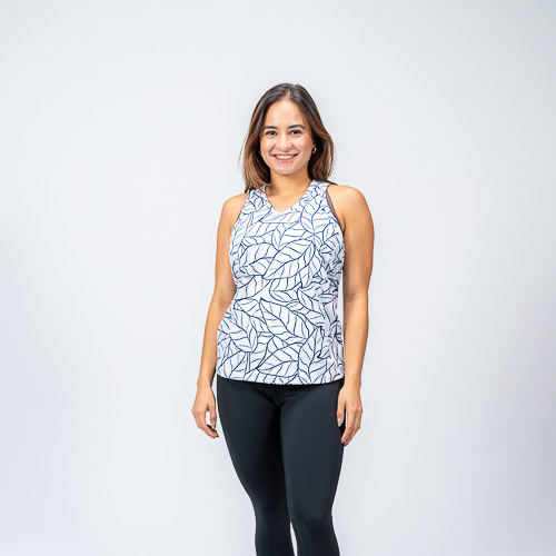 TANK TOP TENIS A-SHAPE, SUBLIMADO, XS