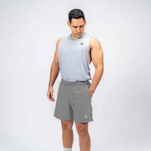 FITTED BK YOKE SHORT, GRIS, XS