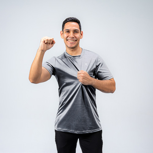 CAMISETA BASICA MASCULINA, GRIS, XS