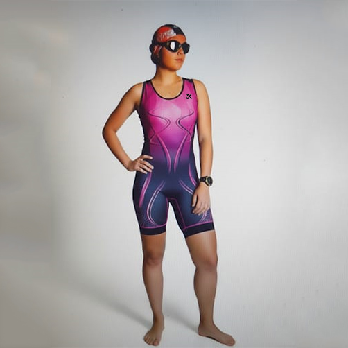 TRISUIT FEMENINO BASICO, SUBLIMADO, XS