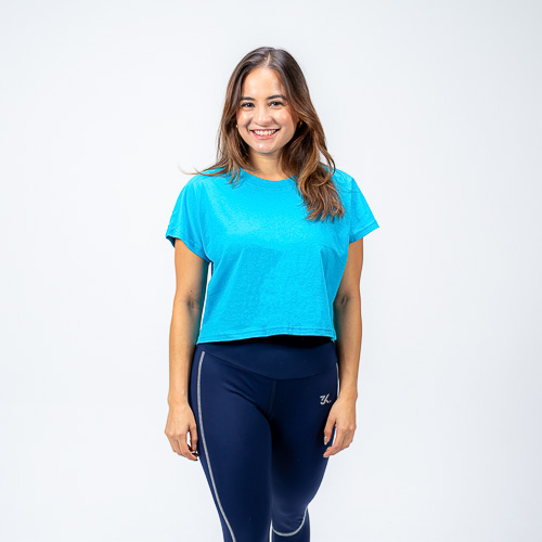 MUSCLE CROP OVERSIZE, TURQUEZA, XS