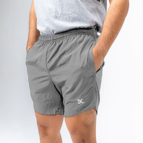 FITTED SERGO SHORT, GRIS, XS